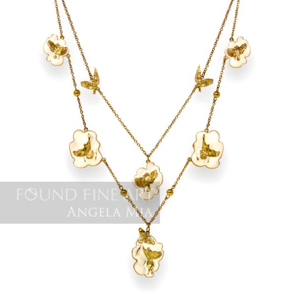 "Arise" Necklace-Gold & Ivory