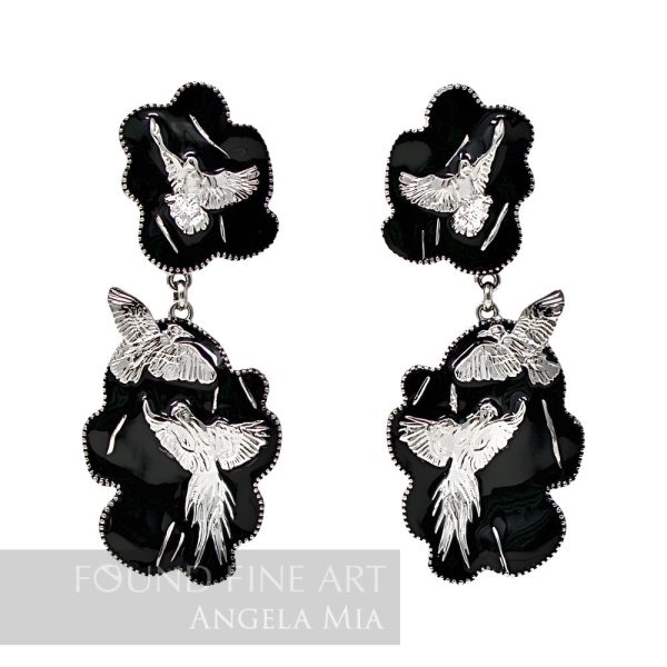 "Arise" Earrings-Silver