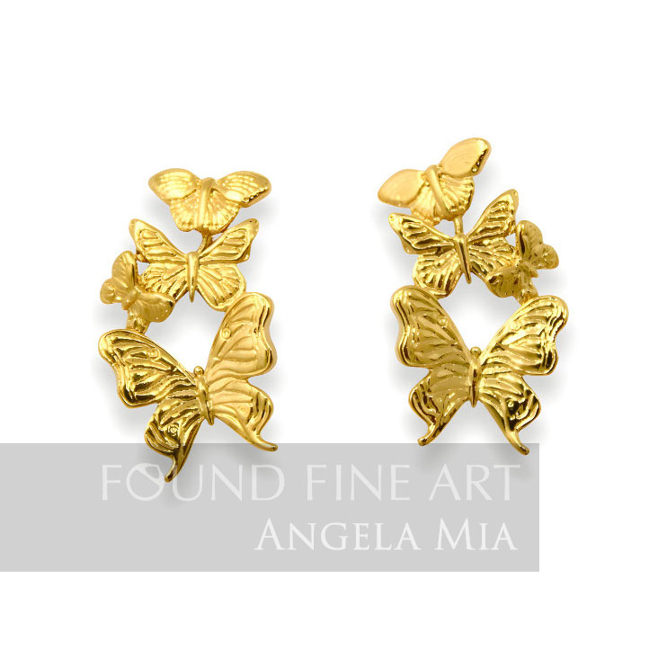 Butterfly Breeze Earrings - Gold