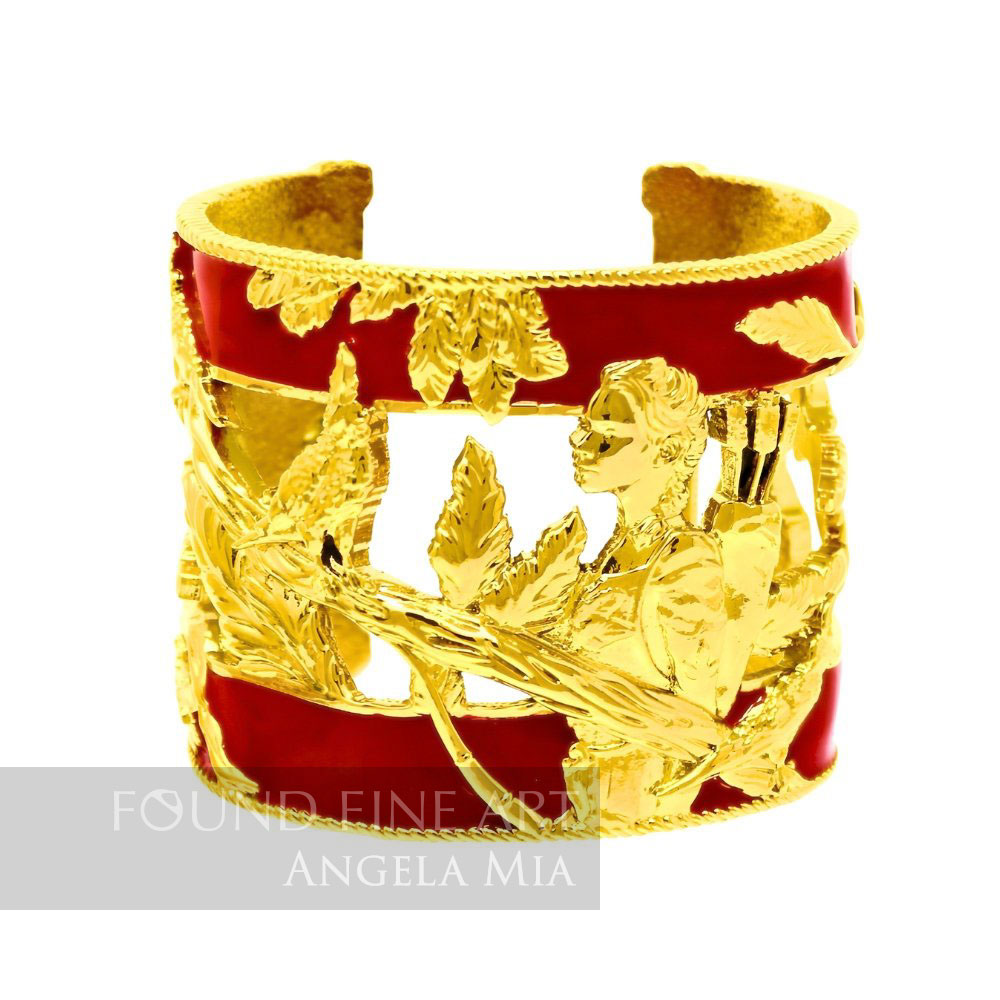 "Vigor" Cuff - Gold & Red