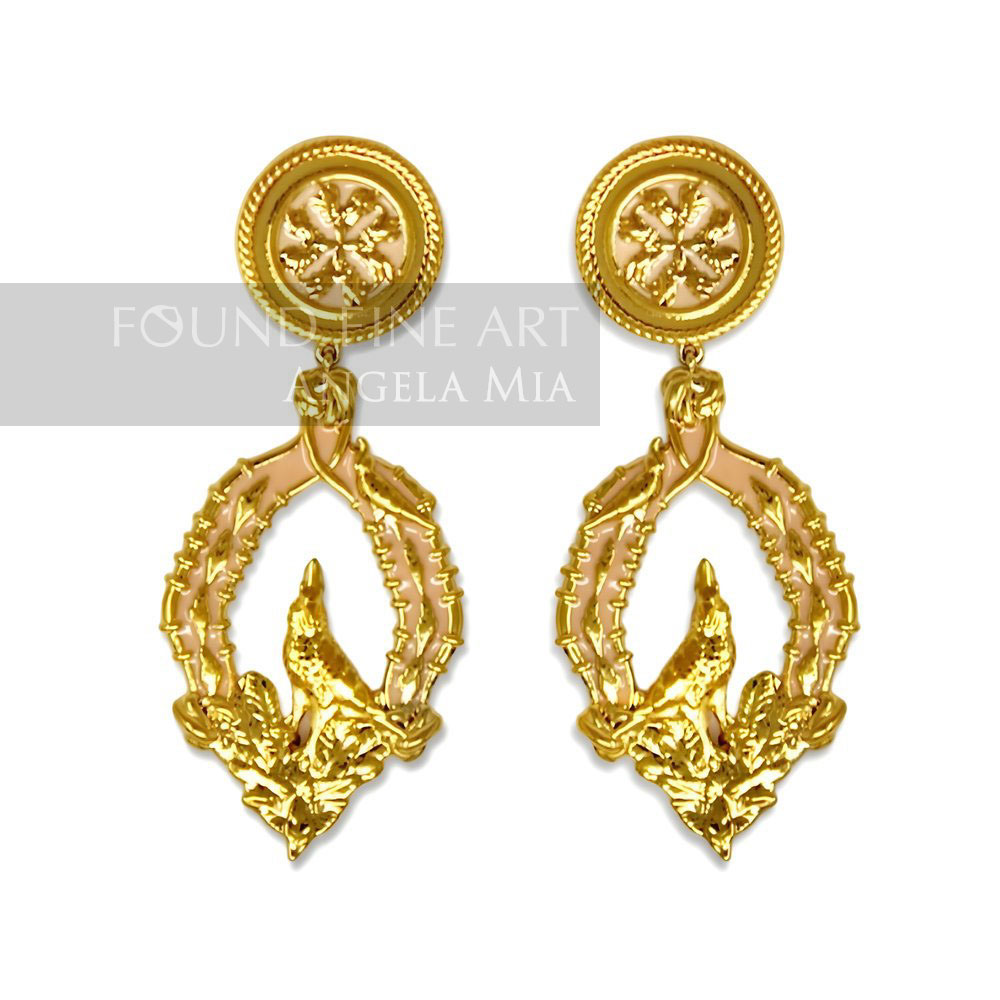 "Vigor" Earrings Classic - Gold & Blush
