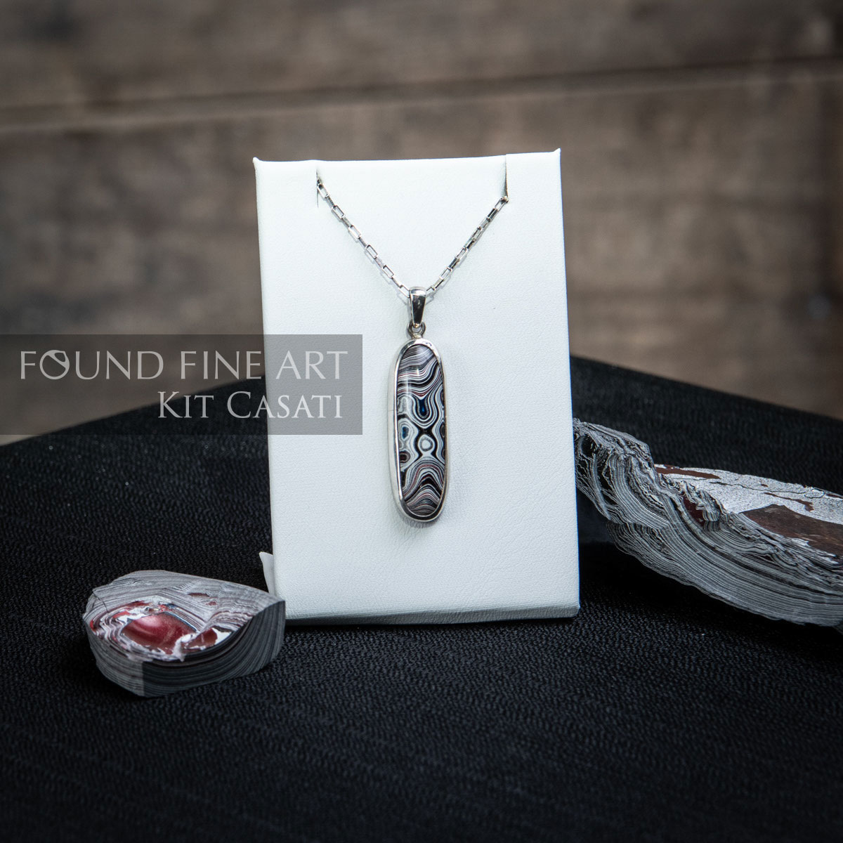 "Pendant with Silver Bezel" Detroit Agate Collection