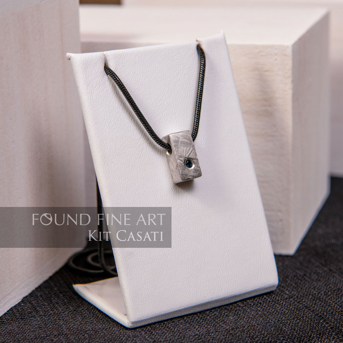 "Meteorite Pendant with Black Diamond" Meteorite Collection