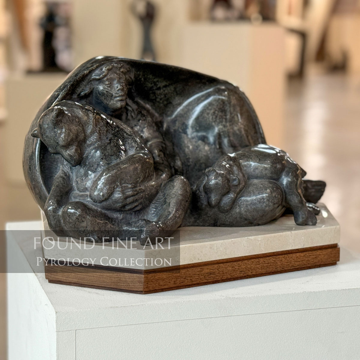 Woman with Bears by Lincoln Fox