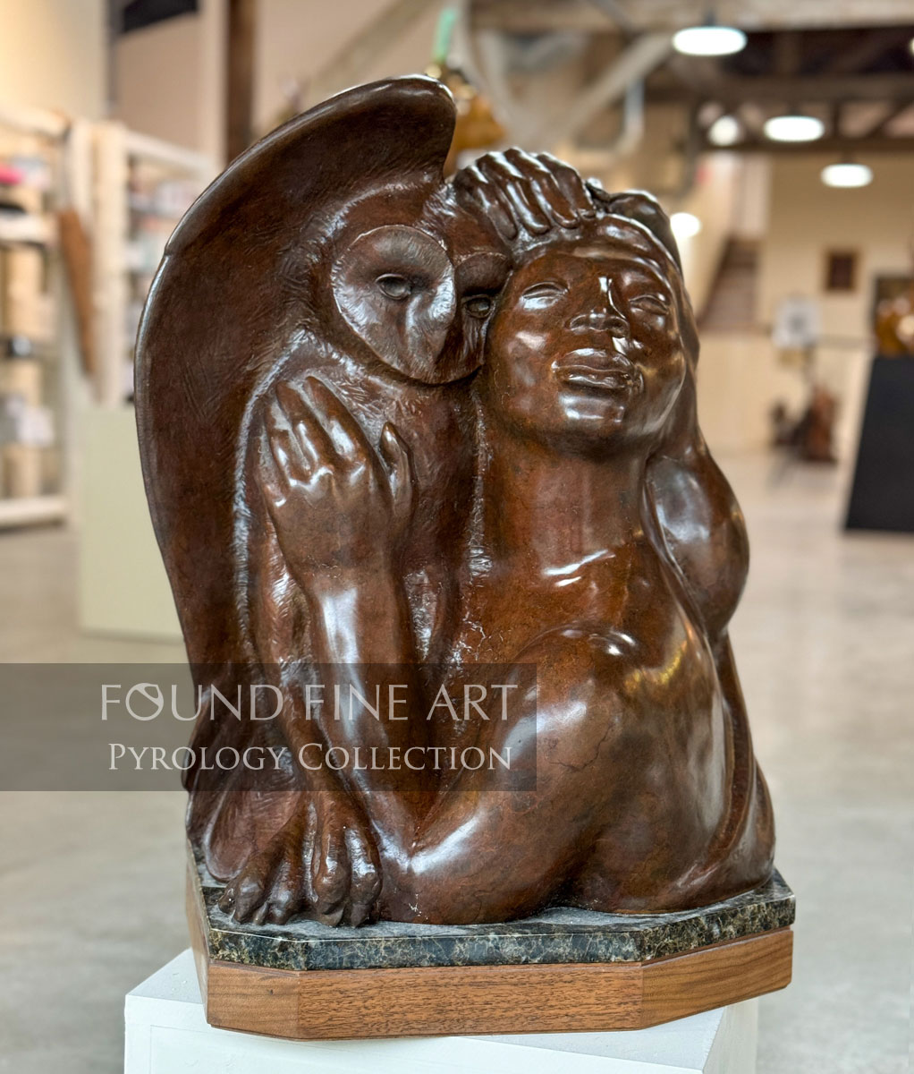 Woman with Owl by Lincoln Fox