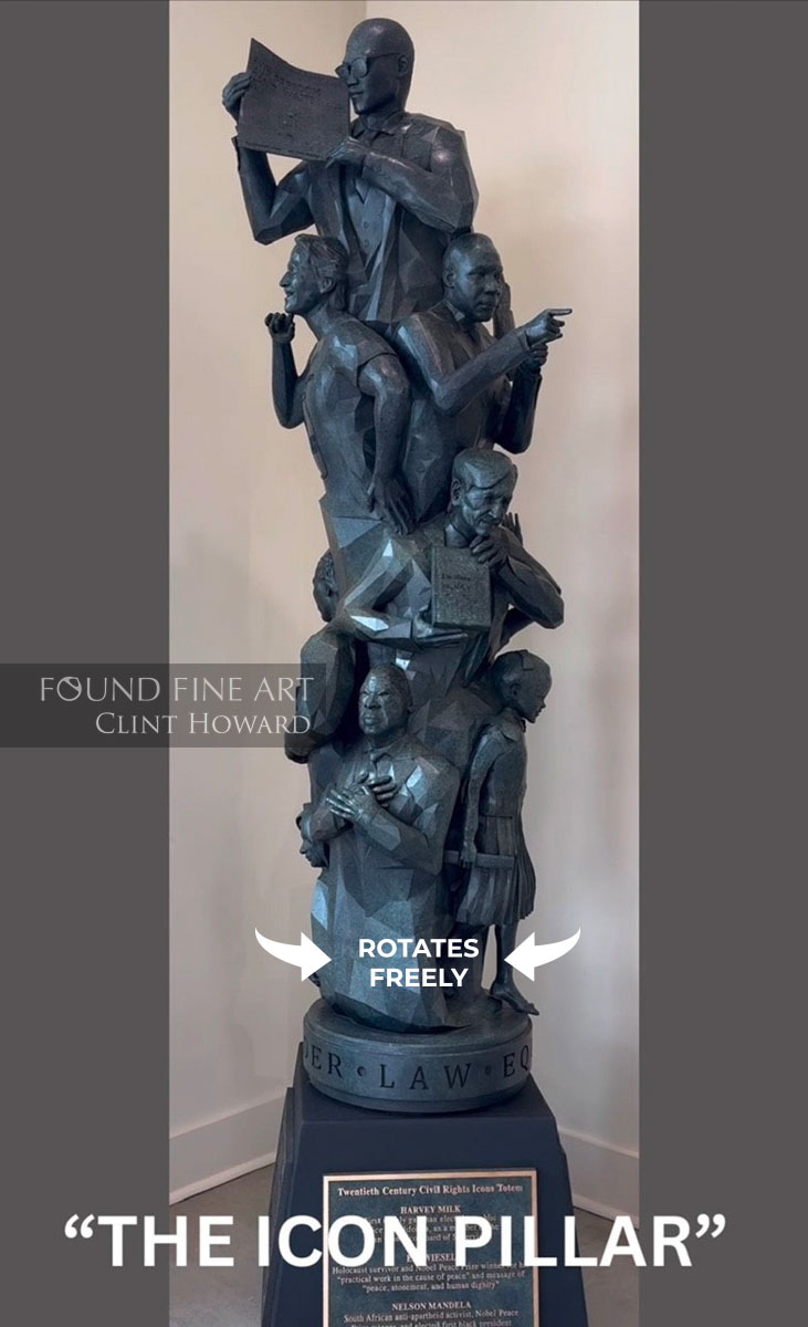 Twentieth Century Civil Rights Icon Totem