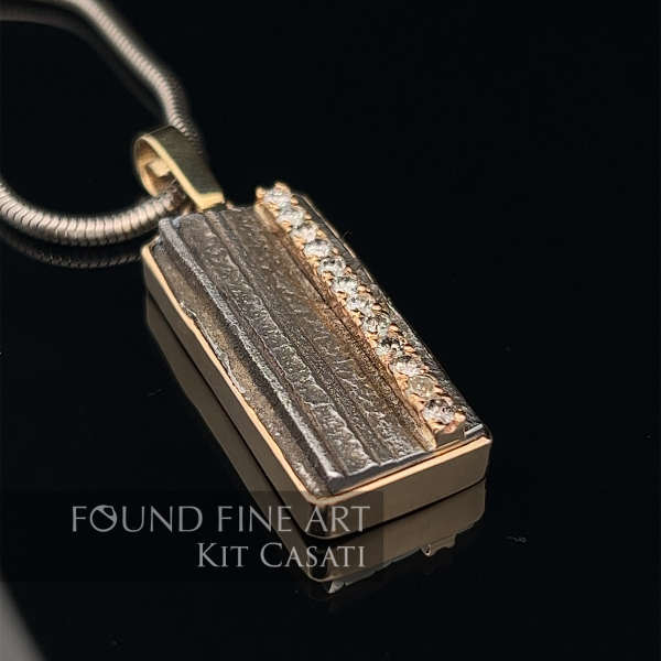 "Jacob's Ladder Pendant" Iron & Gold Collection