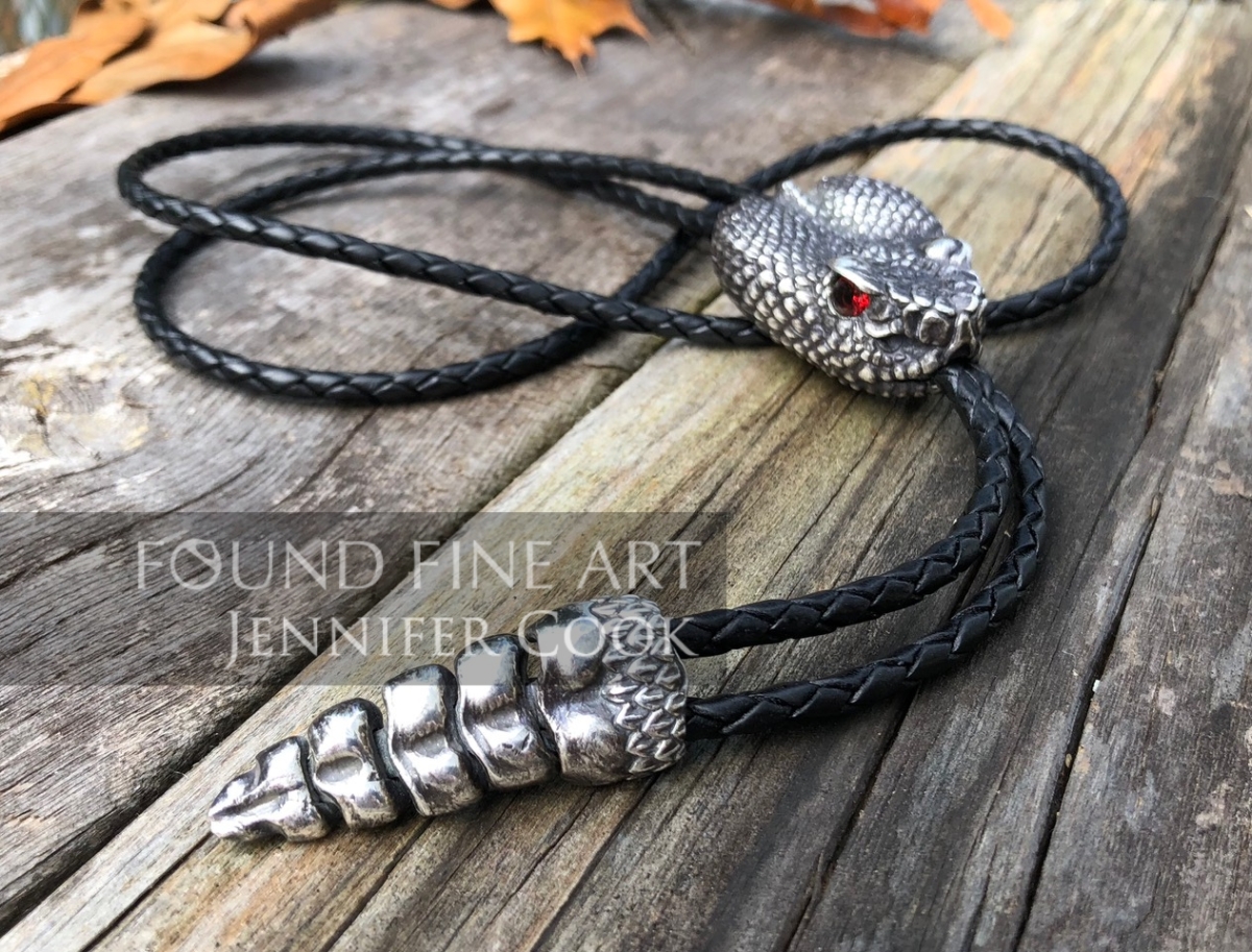 Rattlesnake Bolo Tie