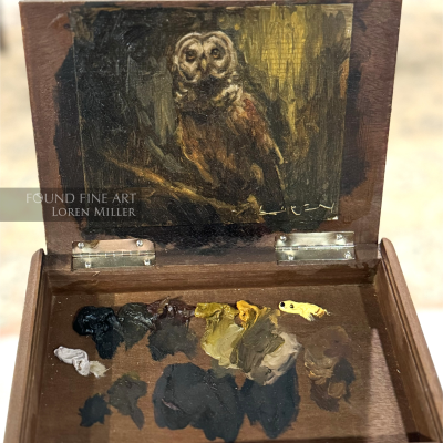 Barred Owl Cigar Box