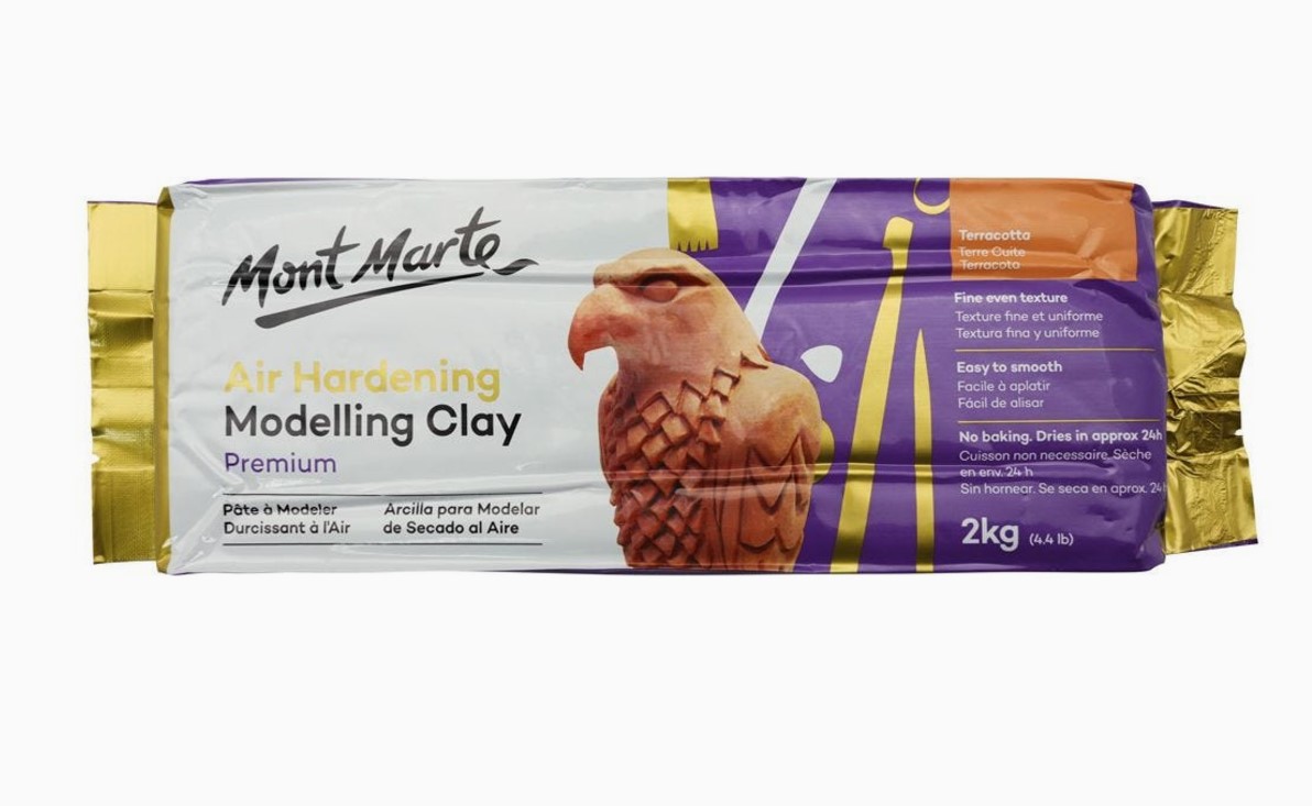 Air Hardening Modelling Clay Premium- Terracotta 2kg (4.4lb)