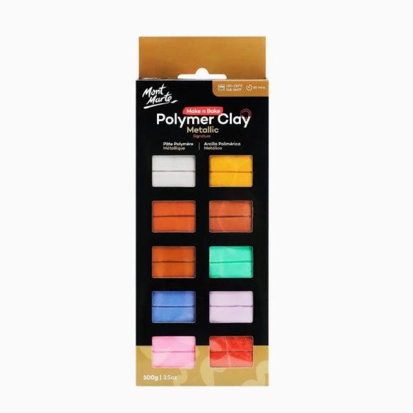Make N Bake Polymer Clay Signature Metallic 100g (3.5oz)