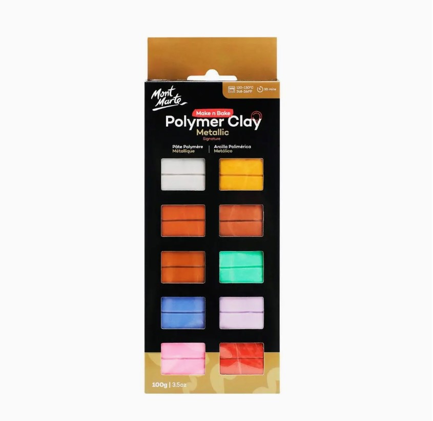 Make N Bake Polymer Clay Signature Metallic 100g (3.5oz)