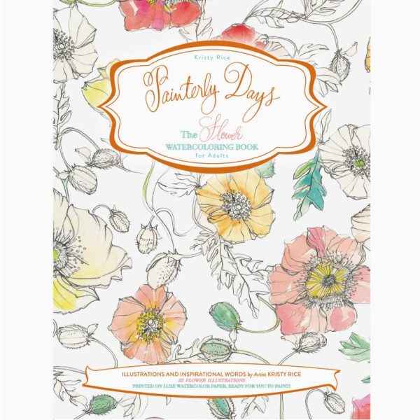 Painterly Days: the Flower Watercoloring Book For Adults
