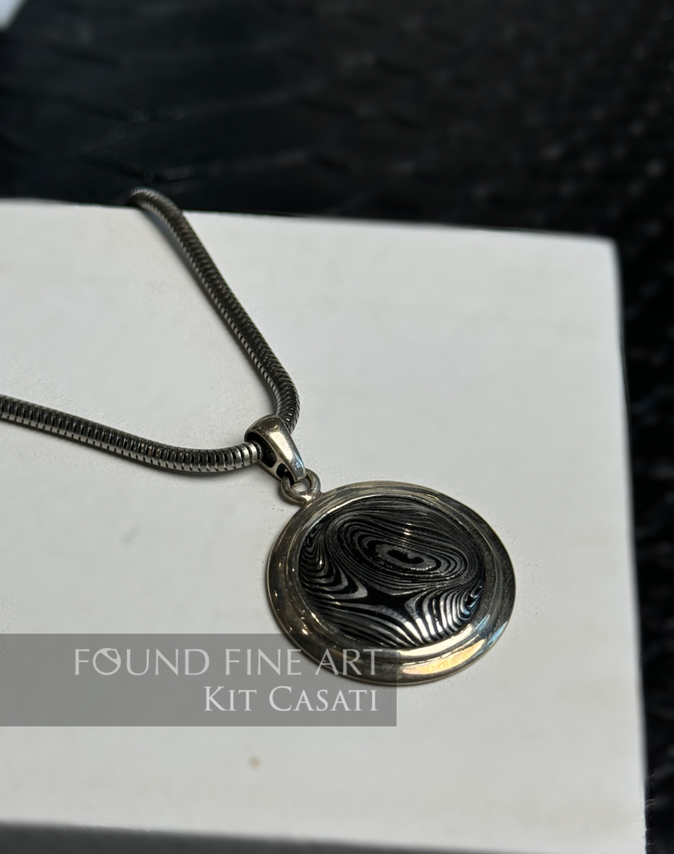 Stainless Damascus Pendant