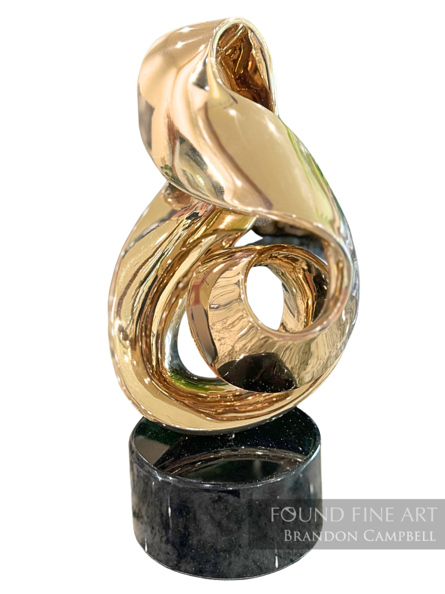 Small Hildegard's Flame - Polished Bronze