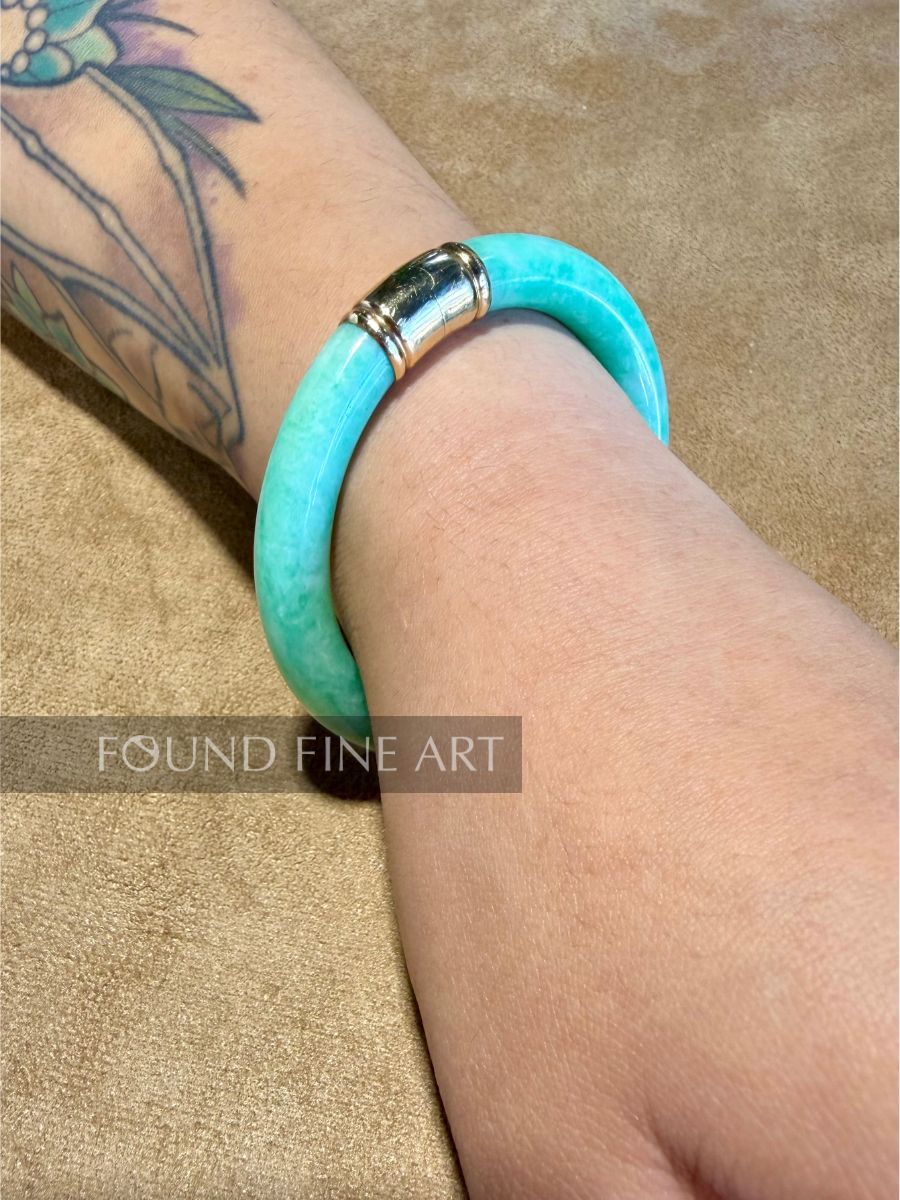 J15- Green Jade Bangle