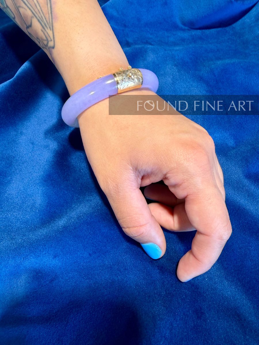 J16- Lavender Jade Bangle