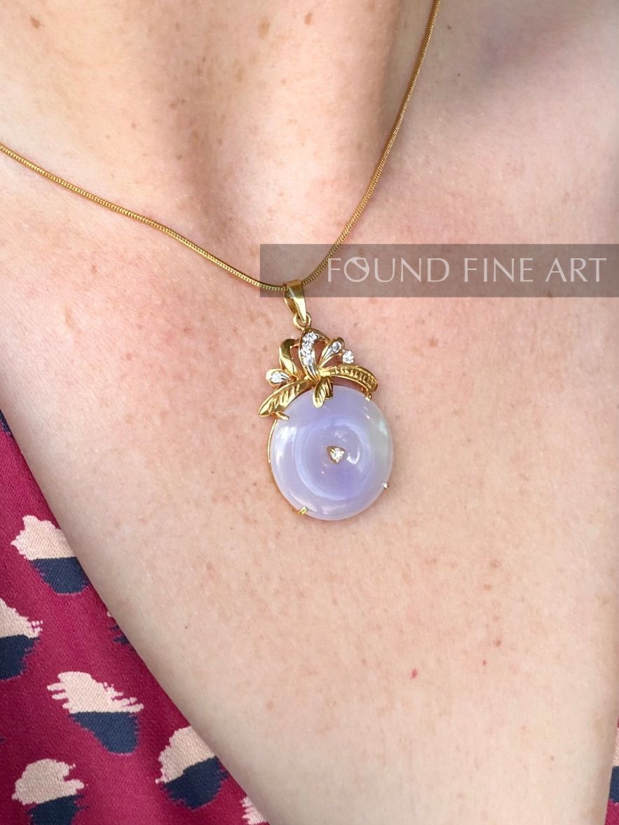 J7- Lavender Jade Pendant