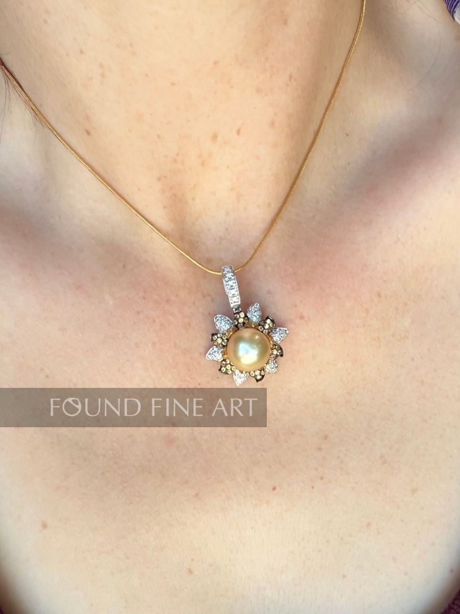 P66- 18k Golden Pearl Pendant