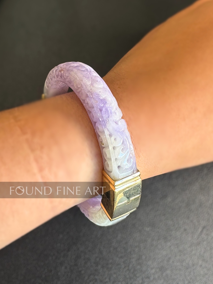 J2-20: Purple Jade Bangle