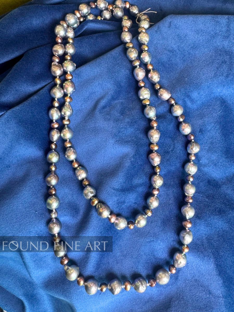 P2-18 Dark Blue Opera Necklace